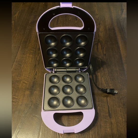 Babycakes Mini Maker Cake Pop Maker, 9-Pops, Purple - Picture 6 of 7
